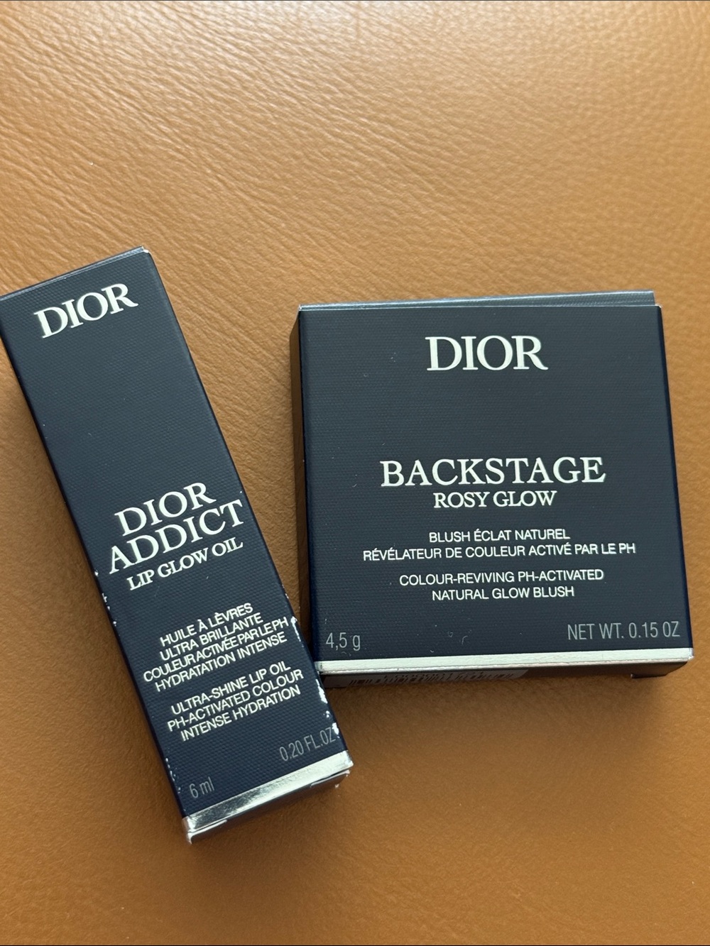 Dior Lip Glow Oil - 046 Cranberry & Dior Backstage Rosy Glow Blush - 106 Pomelo